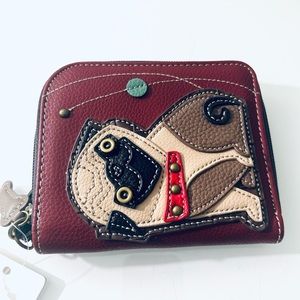 CHALA DOG ZIP AROUND WALLET